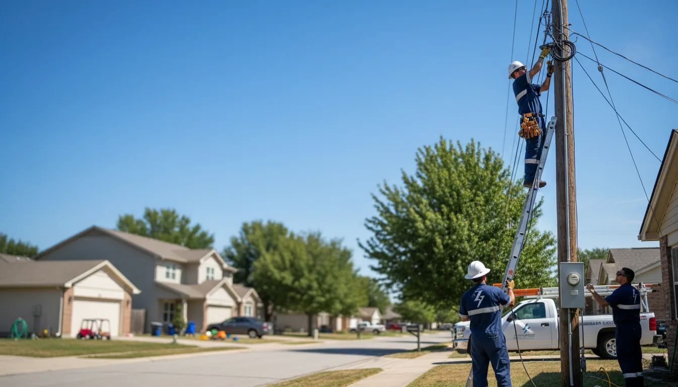 Residential electrician providing installation services in Saint Martin, MN